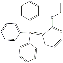 2-(Triphenylphosphoranylidene)-4-pentenoic acid ethyl ester Struktur