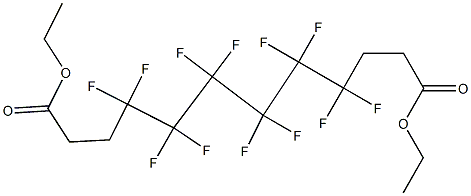 4,4,5,5,6,6,7,7,8,8,9,9-Dodecafluorododecanedioic acid diethyl ester Struktur