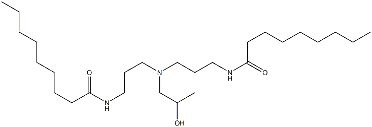 N,N'-[2-Hydroxypropyliminobis(3,1-propanediyl)]bis(nonanamide) Struktur