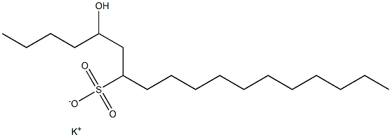 5-Hydroxyoctadecane-7-sulfonic acid potassium salt Struktur