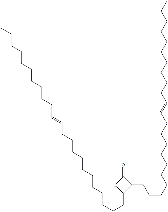 3-(11-Docosenyl)-4-(12-tricosen-1-ylidene)oxetan-2-one Struktur