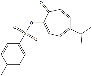 p-Toluenesulfonic acid 4-isopropyl-7-oxo-1,3,5-cycloheptatrienyl ester Struktur