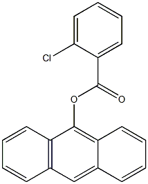 o-Chlorobenzoic acid (anthracen-9-yl) ester Struktur