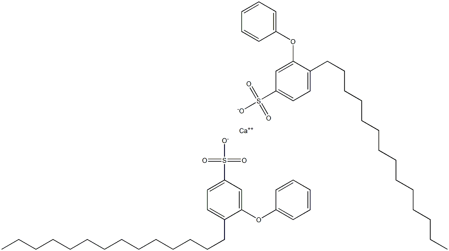 Bis(3-phenoxy-4-tetradecylbenzenesulfonic acid)calcium salt Struktur