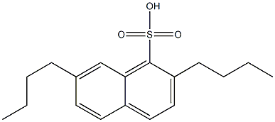 2,7-Dibutyl-1-naphthalenesulfonic acid Struktur