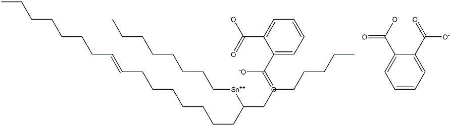 Bis[phthalic acid 1-(8-hexadecenyl)]dioctyltin(IV) salt Struktur