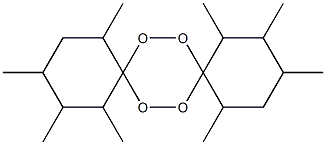 1,2,3,5,10,11,12,14-Octamethyl-7,8,15,16-tetraoxadispiro[5.2.5.2]hexadecane Struktur