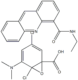 N,N-Dimethyl-2-[(acridin-4-yl)carbonylamino]ethanamineN-oxide Struktur