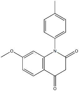 1-(4-Methylphenyl)-7-methoxyquinoline-2,4(1H,3H)-dione Struktur