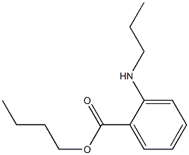 o-(Propylamino)benzoic acid butyl ester Struktur