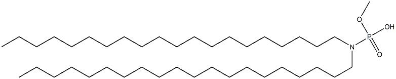 N,N-Diicosylamidophosphoric acid hydrogen methyl ester Struktur