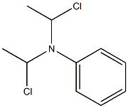 N,N-Di(1-chloroethyl)aniline Struktur