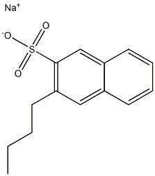 3-Butyl-2-naphthalenesulfonic acid sodium salt Struktur