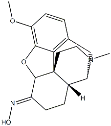 17-Methyl-3-methoxy-4,5-epoxymorphinan-6-one oxime Struktur