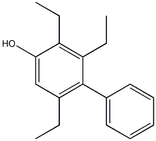 2,3,5-Triethyl-4-phenylphenol Struktur