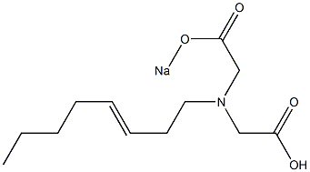 N-[[(Sodiooxy)carbonyl]methyl]-N-(3-octenyl)glycine Struktur