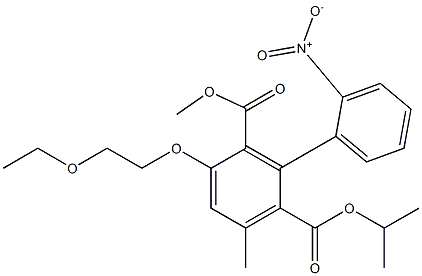 3-Methyl-5-(2-ethoxyethyloxy)-6-methoxycarbonyl-2'-nitro-1,1'-biphenyl-2-carboxylic acid isopropyl ester Struktur