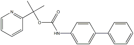 (-)-p-Phenylcarbanilic acid (R)-1-(2-pyridyl)methylethyl ester Struktur