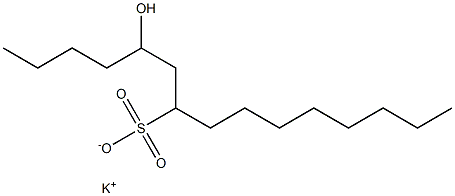 5-Hydroxypentadecane-7-sulfonic acid potassium salt Struktur