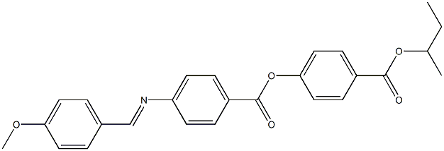 4-[4-(4-Methoxybenzylideneamino)benzoyloxy]benzoic acid (1-methylpropyl) ester Struktur