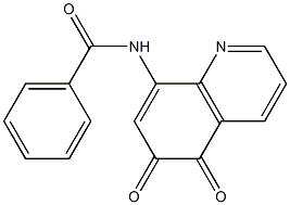 8-[Benzoylamino]quinoline-5,6-dione Struktur