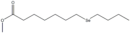 8-Selenadodecanoic acid methyl ester Struktur