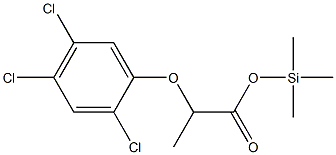 2-(2,4,5-Trichlorophenoxy)propionic acid trimethylsilyl ester Struktur