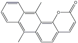 7,12-Dimethyl-2H-anthra[1,2-b]pyran-2-one Struktur