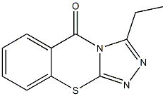 3-Ethyl-5H-1,2,4-triazolo[3,4-b][1,3]benzothiazin-5-one Struktur