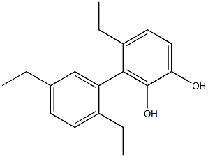 4-Ethyl-3-(2,5-diethylphenyl)benzene-1,2-diol Struktur