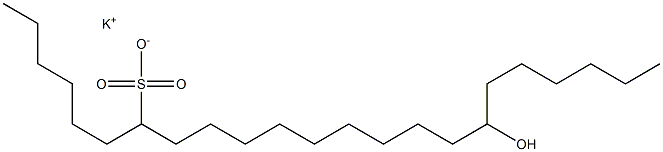 17-Hydroxytricosane-7-sulfonic acid potassium salt Struktur