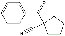 1-Benzoylcyclopentane-1-carbonitrile Struktur