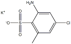 2-Amino-4-chloro-6-methylbenzenesulfonic acid potassium salt Struktur