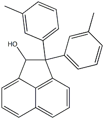 2,2-Di(m-methylphenyl)acenaphthen-1-ol Struktur