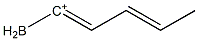 (3E)-1-Boryl-1,3-pentadiene-1-cation Struktur