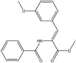 (Z)-2-Benzoylamino-3-(3-methoxyphenyl)propenoic acid methyl ester Struktur