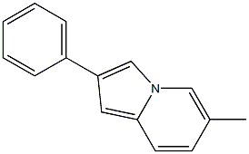 6-Methyl-2-phenylindolizine Struktur