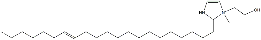 1-Ethyl-2-(14-henicosenyl)-1-(2-hydroxyethyl)-4-imidazoline-1-ium Struktur