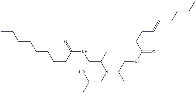 N,N'-[2-Hydroxypropyliminobis(2-methyl-2,1-ethanediyl)]bis(4-nonenamide) Struktur