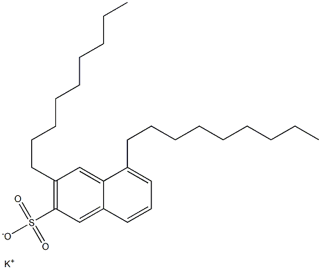 3,5-Dinonyl-2-naphthalenesulfonic acid potassium salt Struktur