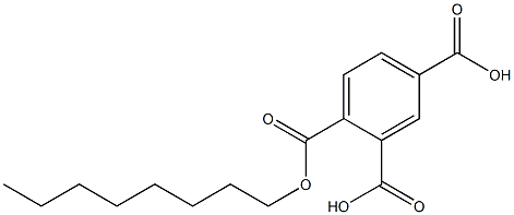 4-(Octyloxycarbonyl)isophthalic acid Struktur