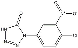 1-(3-Nitro-4-chlorophenyl)-1H-tetrazol-5(4H)-one Struktur