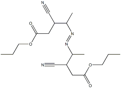 4,4'-Azobis(3-cyanovaleric acid)dipropyl ester Struktur