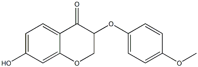 3-(4-Methoxyphenoxy)-7-hydroxy-2H-1-benzopyran-4(3H)-one Struktur