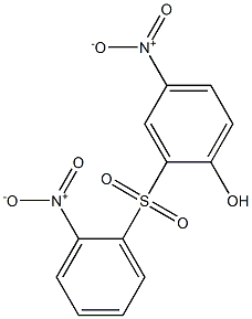 4-Nitro-2-[(2-nitrophenyl)sulfonyl]phenol Struktur