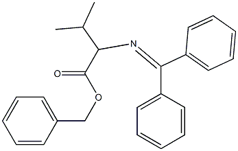 2-[(Diphenylmethylene)amino]-2-isopropylacetic acid benzyl ester Struktur