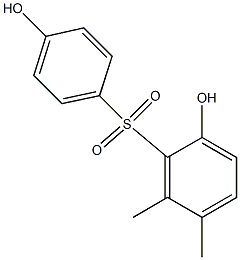 2,4'-Dihydroxy-5,6-dimethyl[sulfonylbisbenzene] Struktur