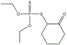 Dithiophosphoric acid O,O-diethyl S-(2-oxocyclohexyl) ester Struktur