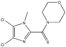 1-Methyl-4,5-dichloro-2-(morpholinocarbonothioyl)-1H-imidazole Struktur