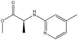 N-(4-Methyl-2-pyridyl)alanine methyl ester Struktur